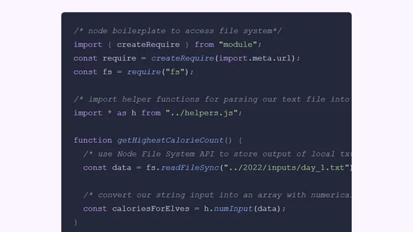 Advent of Code - Day 01 2022
