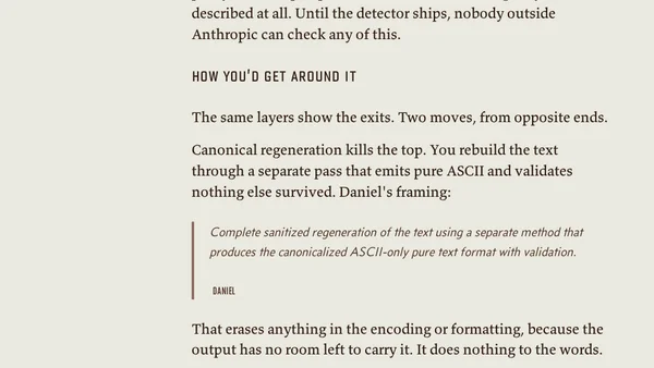 Where an AI Watermark Can Hide in Plain Text