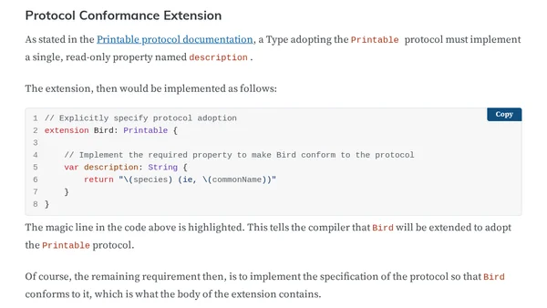 Send a Type to Obedience School – Using Swift Extensions for Additional Protocol Conformance
