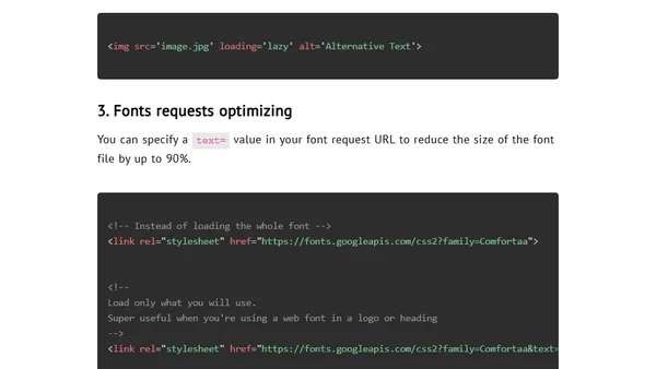 Web Performance
