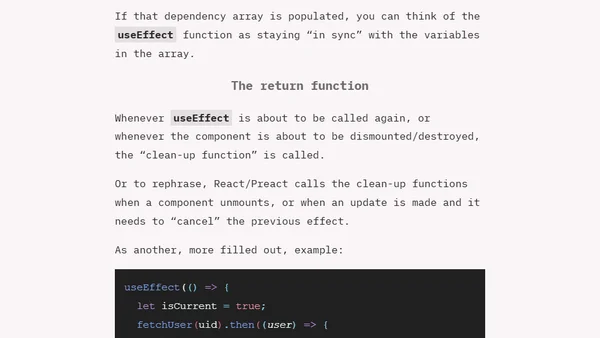 When useEffect runs