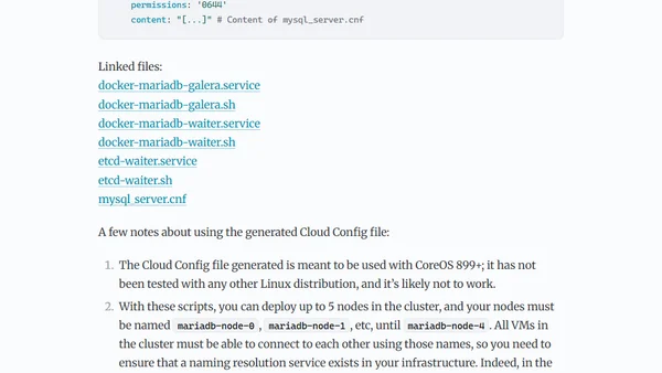 Automation for MariaDB/Galera Cluster setup (Part 2)