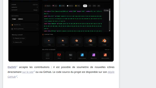 TheSVG : une collection de 5 600 icônes SVG de marques