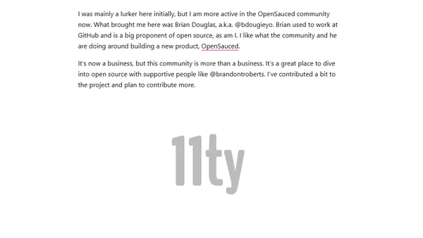 Where do you find community?