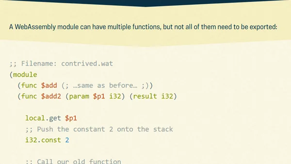 Raw WebAssembly