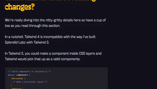 Upcoming Breaking Changes for Splendid Layouts