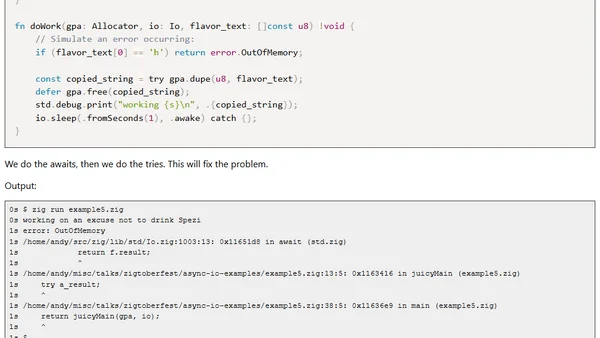Zig's New Async I/O (Text Version)