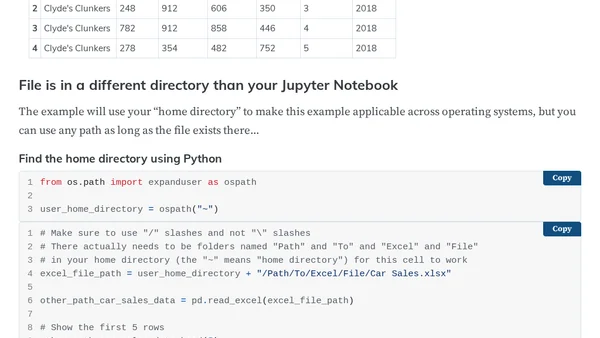 Load an Excel File With Python and Pandas
