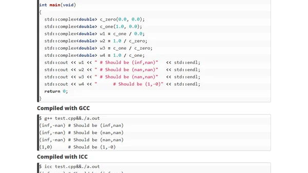 A case for multiple dispatch: complex division
