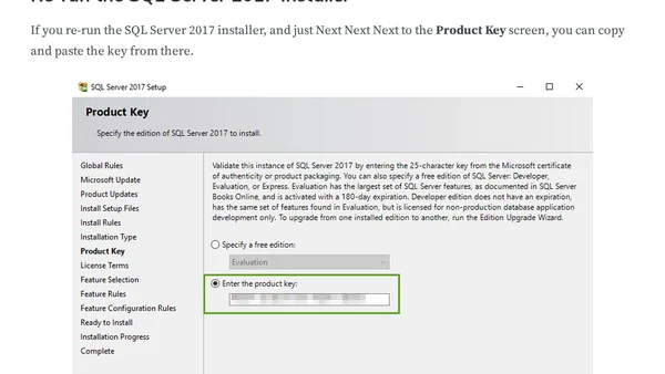 Where is the SQL Server 2017 Reporting Services License Key??