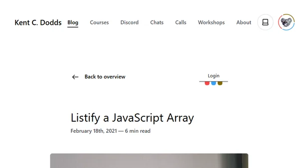 Listify a JavaScript Array