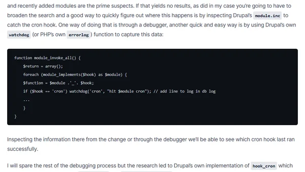 'Oh you lazy cron!' – learning on Drupal cron issues