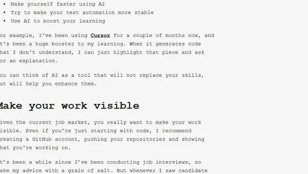 Laid off as a tester. What now?