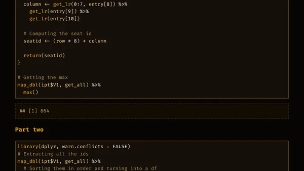 Advent of Code 2020-05 with R