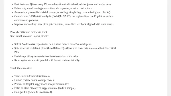 Copilot Code Review