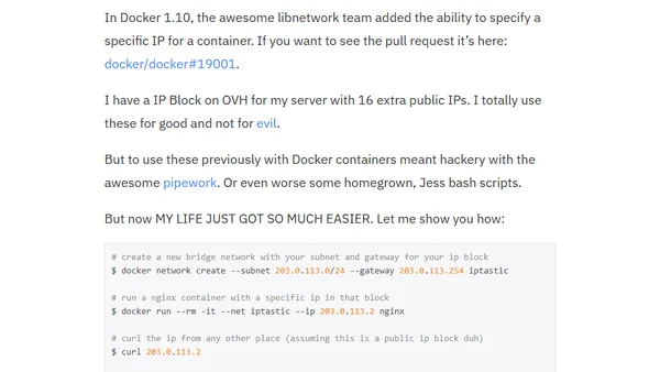 IPs for all the Things
