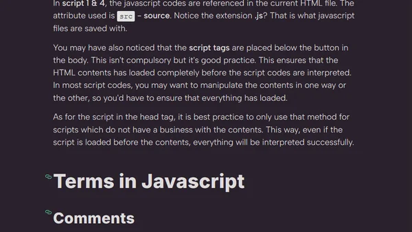 What is Javascript?
