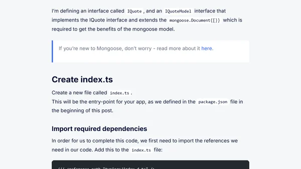 Building a MEAN (MongoDB, ExpressJs, Angular and Node.js) api app using TypeScript and host it with Heroku