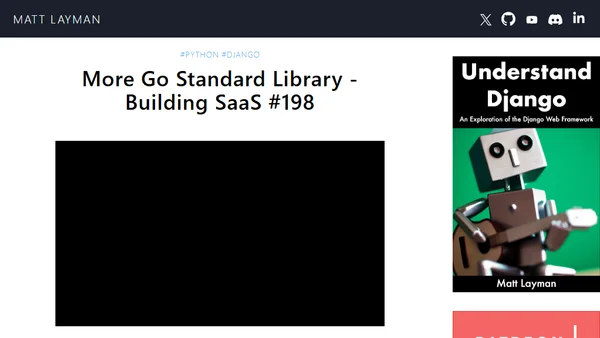 More Go Standard Library - Building SaaS #198