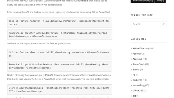 Azure Availability Zones Mapping Checker