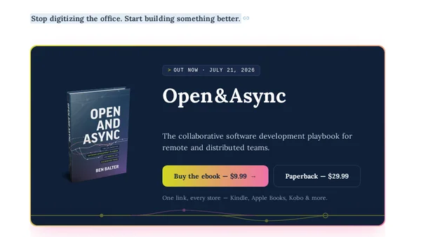 Open and Async: the remote-work playbook is out