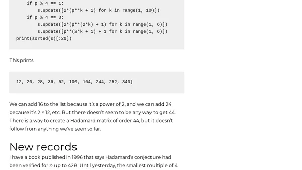 Constructing Hadamard matrices