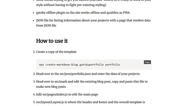 Create Your Dev Portfolio with this Gatsby Template