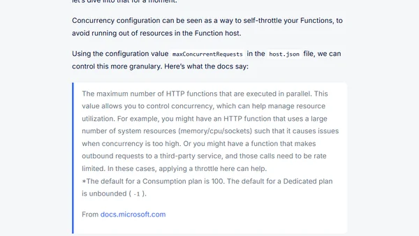 Best Practices for building and designing Azure Functions