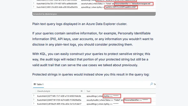 Obfuscate strings in KQL queries