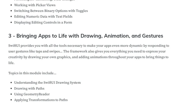 Building iOS User Interfaces with SwiftUI
