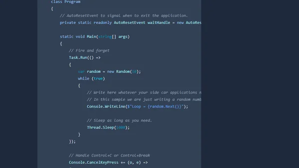 Prepare a .Net Core Console App for Docker