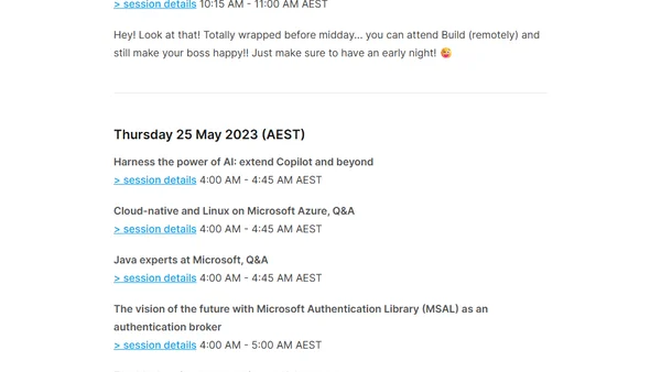 Best Microsoft Build 2023 sessions for ANZ developers