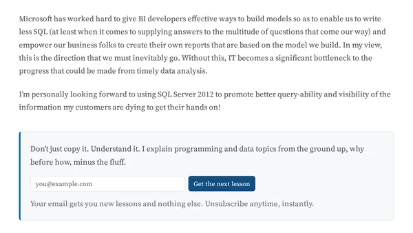 From SQL Queries to Data Modeling