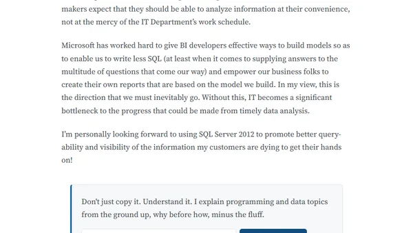 From SQL Queries to Data Modeling