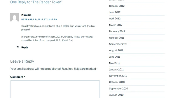 The Render Token