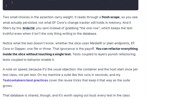 How to Test Vertical Slice Architecture