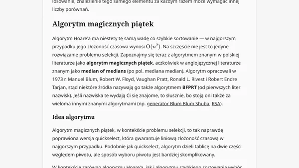 Problem selekcji