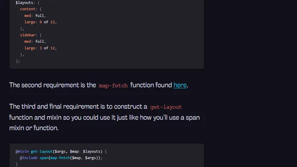 Neatly Organized Layouts with Sass Maps and Susy