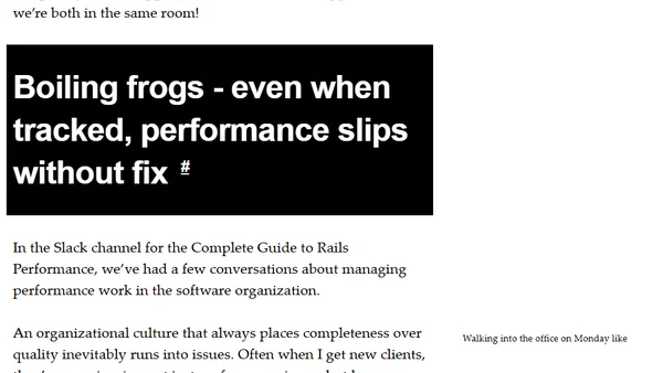 Why Your Rails App is Slow: Lessons Learned from 3000+ Hours of Teaching