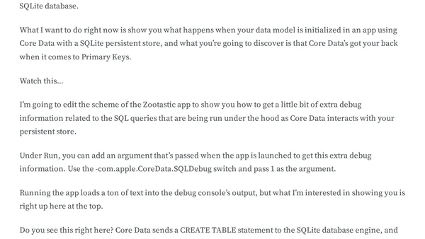 Do Core Data Entities Need Primary Keys?
