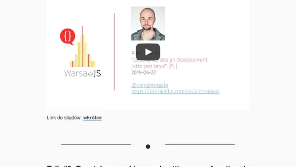 WarsawJS Meetup #8