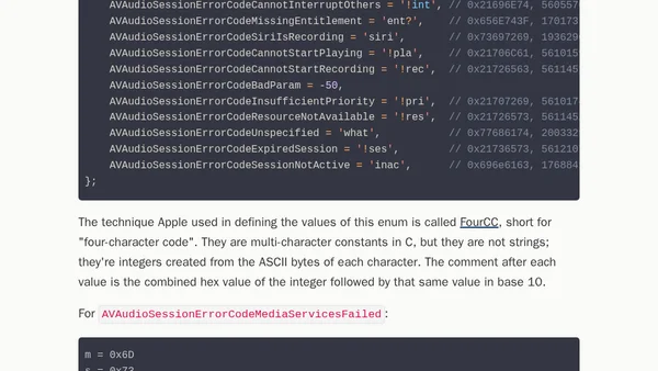 Objective-C enums can be string-backed... sort of
