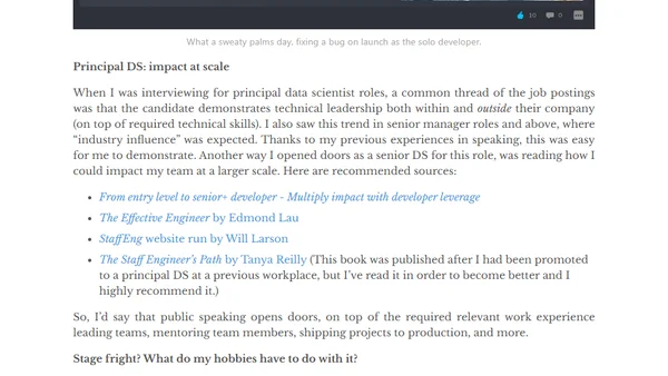 Long term career investment through curiosity