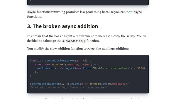 An Interesting Explanation of async/await in JavaScript