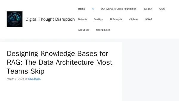 Designing Knowledge Bases for RAG: The Data Architecture Most Teams Skip