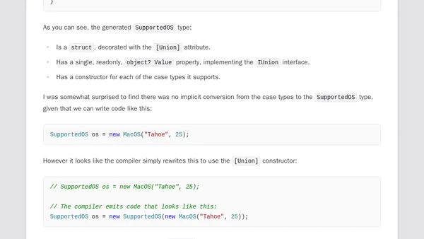 .NET (OK, C#) finally gets union types🎉: Exploring the .NET 11 preview - Part 2