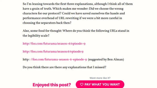On URL readability