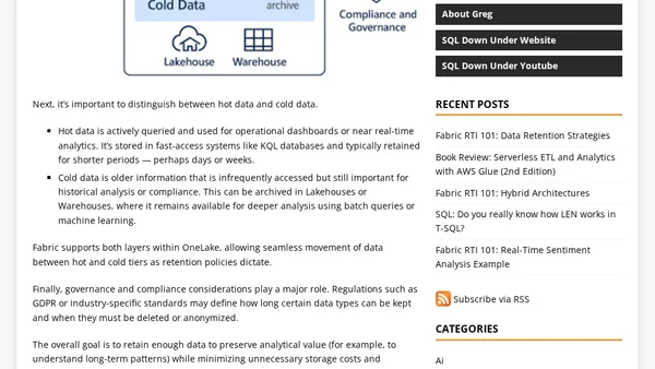 Fabric RTI 101: Data Retention Strategies