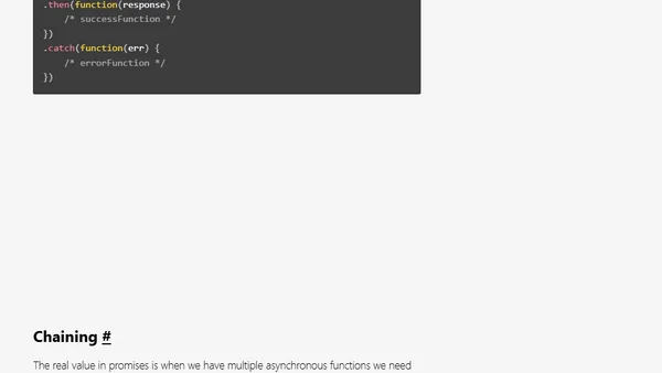 JavaScript Promises 101