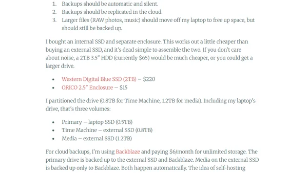 Hard drive backups